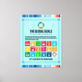 40 x 51-tums SDG Mega Canvas: Låt oss globala mål Canvastryck