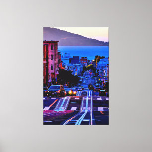 40 X 60 SCENIC SAN FRANCISCO CITY-KANVASTRYCK CANVASTRYCK