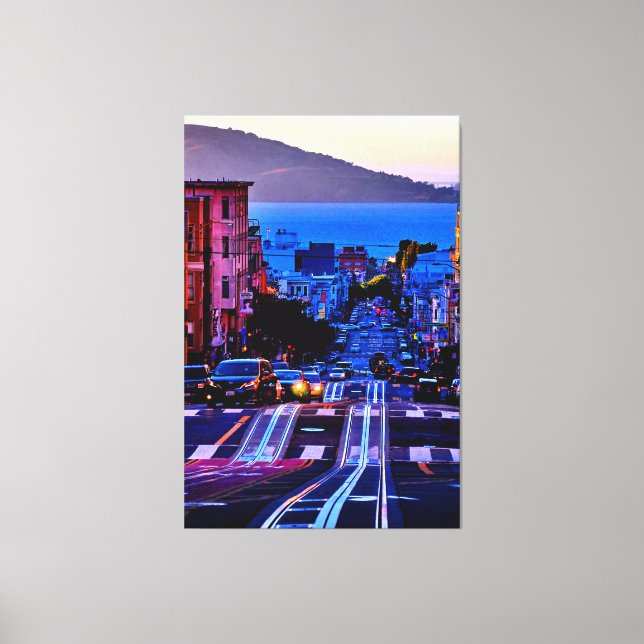 40 X 60 SCENIC SAN FRANCISCO STADENS LERDUKSTRYCK CANVASTRYCK (Framsida)