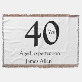 40 years aged to perfection birthday name simple  filt