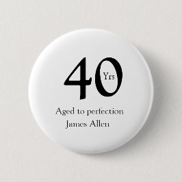 40 years aged to perfection birthday name simple  knapp