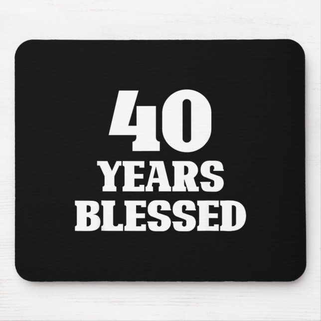 40 Years Blessed 40th Birthday Christian Religious Musmatta (Framsidan)