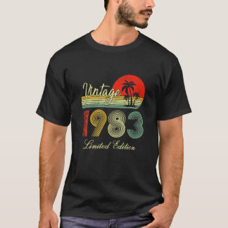 40 Years Old Vintage 1983 Limited Edition 40Th Bir T Shirt
