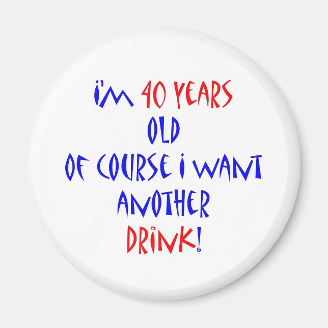 40 ytterligare dryck magnet (Framsidan)