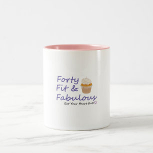 40FitFabulous2 Två-Tonad Mugg