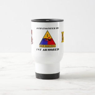 40TH 1ST ARMORED MUGG för INGENJÖRBATALJON