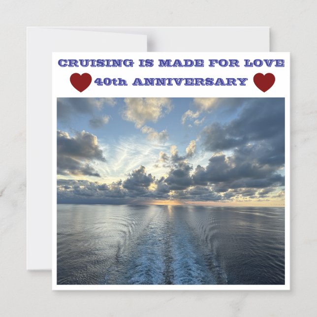 40th ANNIVERSARY CRUISE DOOR MAGNET (Framsida)