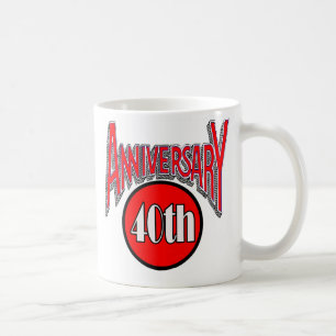 40th årsdag kaffemugg