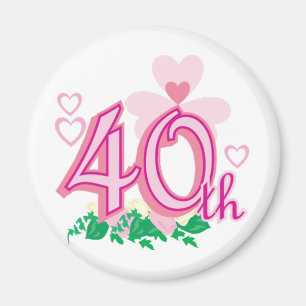 40th årsdag magnet