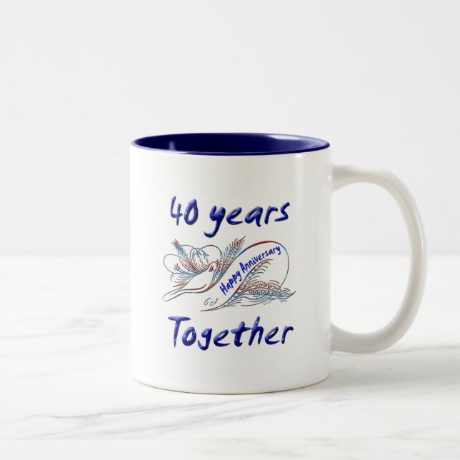 40th. Årsdag Två-Tonad Mugg (Höger)