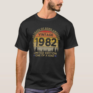 40Th Birthday 1982 Limited Edition Patriotic Vinta T Shirt