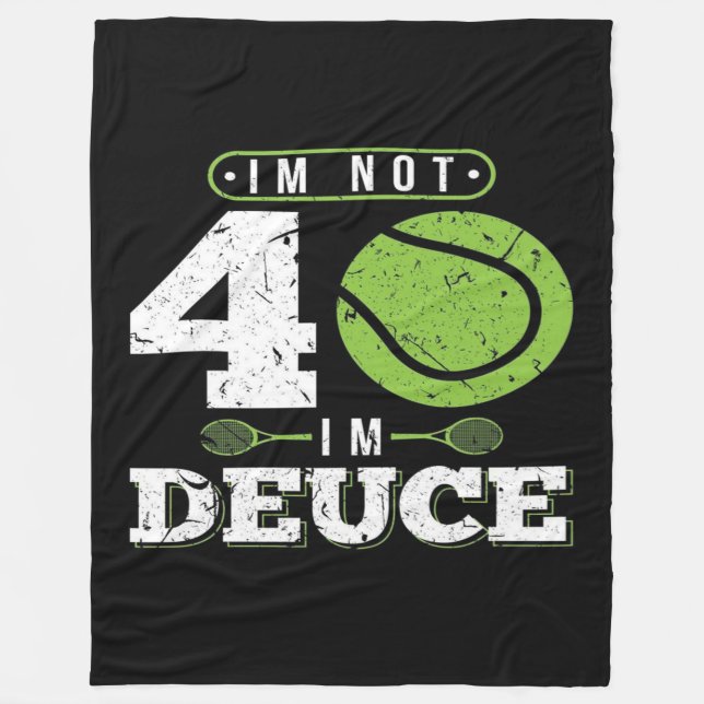 40th Birthday Gift Tennis Blanket Fleecefilt (Framsidan)