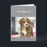 **40th** BIRTHDAY ÖNSKEMÅL FRÅN EN KUTPUPPY Kort<br><div class="desc">TACK FÖR ATT STOPPA MED ETT AV MINA ÅTTA LAGER!</div>