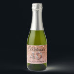 40th Birthday Rose Gold Glitter Cascade<br><div class="desc">40th Birthday Rose Gold Glitter Cascade mini wine label</div>