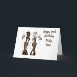 **40th** BIRTHDAY WISHES TO MY **TWIN SISTER** Kort<br><div class="desc">If you have it easy being the twin with your sister... ..let her know today by sending her this Fun Birthday Card for HER ***40th BIRTHDAY*** or change the age IF YOU NEED TO FOR SURE!!!!!!</div>