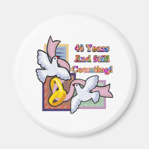 40th bröllopsdag gw magnet