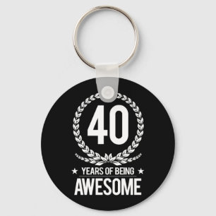40th Födelsedag (40 år av att vara enorma) Nyckelring