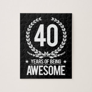 40th Födelsedag (40 år av att vara enorma) Pussel