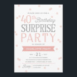 40th Födelsedag för inbjudan | för<br><div class="desc">Denna för födelsedagöverrrakningen för chic och för snyggten 40th inbjudan för partyet presenterar ett elegantt konfettitema med modern typografi. För en stansad även mer minnesvärd inbjudan välj formar, texturerat papper eller ett dubbelt tjockt papper. Behaga meddelandet oss, och vi ska överför dig som en rikta anknyter för ett skräddarsy födelsedagår....</div>