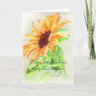 40th födelsedag för lycklig kort