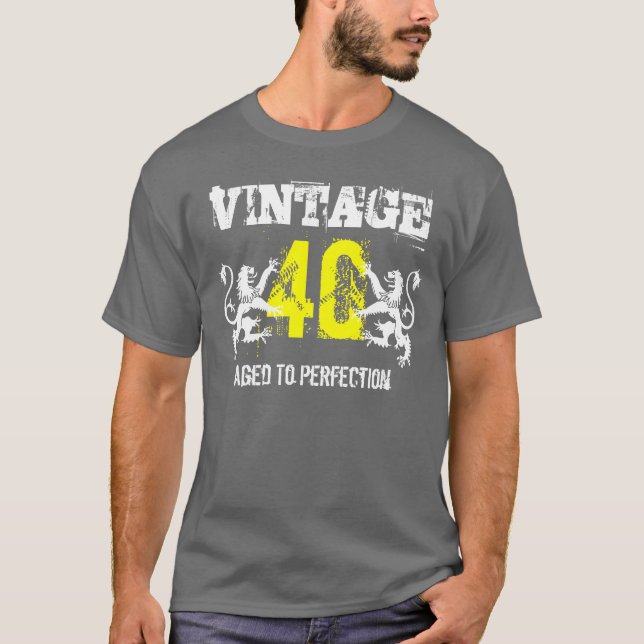 40th Födelsedag T Shirt (Framsida)