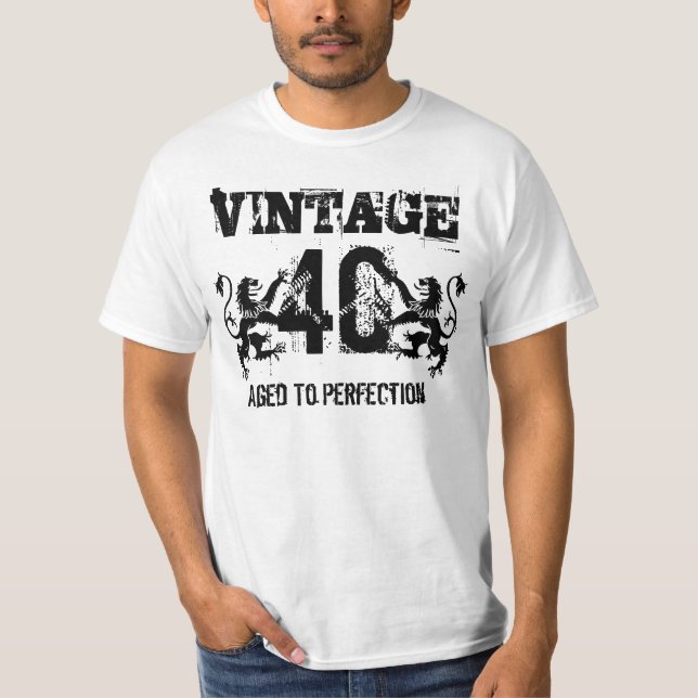 40th Födelsedag T-shirt (Framsida)