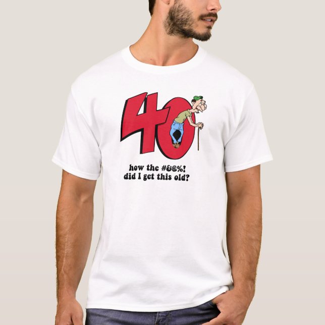 40th födelsedag tee shirt (Framsida)