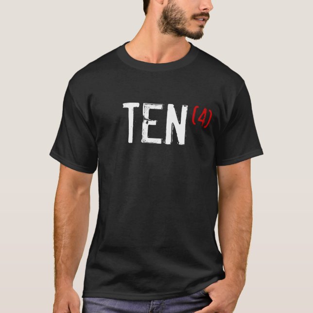 40th födelsedag - TIO tider 4! Tee (Framsida)