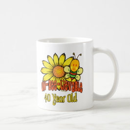 40th Födelsedaggåvor Kaffemugg