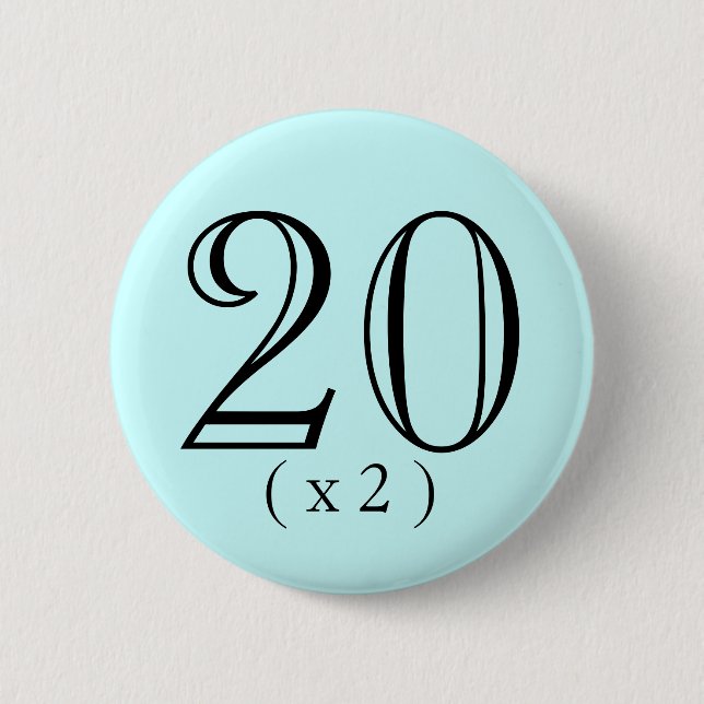 40th Födelsedagökning knäppas Knapp (Framsida)