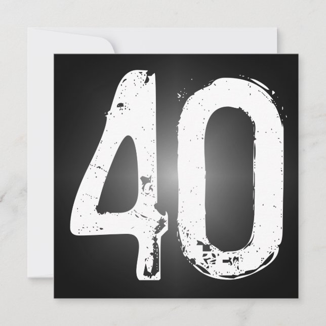 40th Födelsedagsfest inbjudan (Framsida)