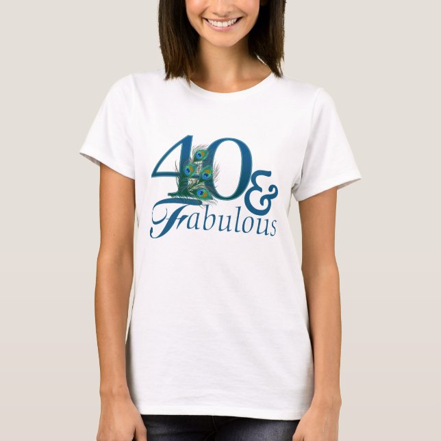 40th FödelsedagT-tröja T Shirt (Framsida)