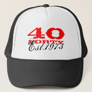 40th Födelsedagvintagehatt   etablerad 1973 Keps