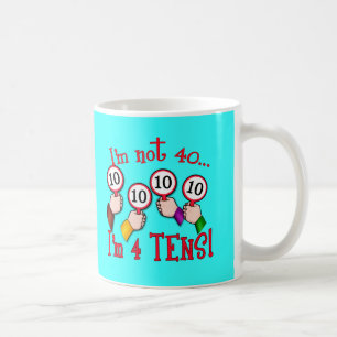 40th Skjorta för födelsedaghumor T Kaffemugg