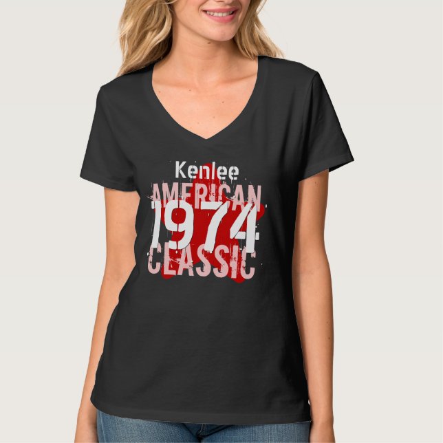 40th Stjärna 1974 för klassiker för T-shirt (Framsida)
