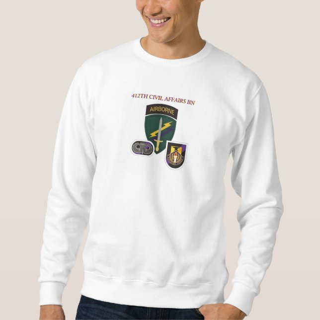 412TH BORGERLIG ANGELÄGENHETBATALJONTRÖJA SWEATSHIRT (Framsida)