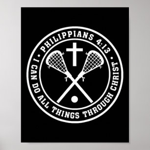 413 kristna Lacrosse Kor Jesus Sav Poster