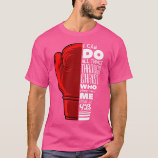 413 Religiösa Boxing Funny Christian B T Shirt