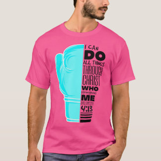 413 Religiösa Boxing Funny Christian B T Shirt
