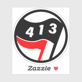 413 Western Mass Antifascist Klistermärken