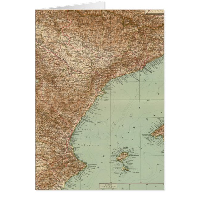 4142 Spanien, Portugal, Östra Hälsningskort (Framsidan)