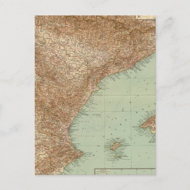 4142 Spanien, Portugal, Östra Vykort (Framsida)