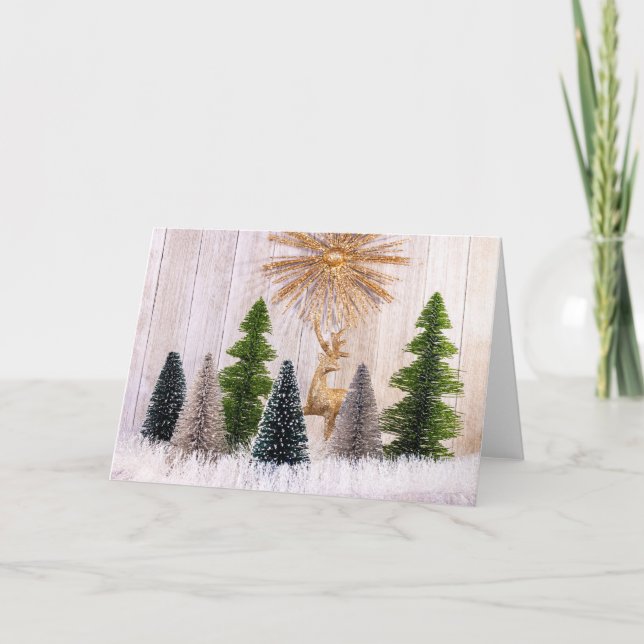 4149-Julgranar-kort för renvikt, Helgdag Helgkort (Framsida)