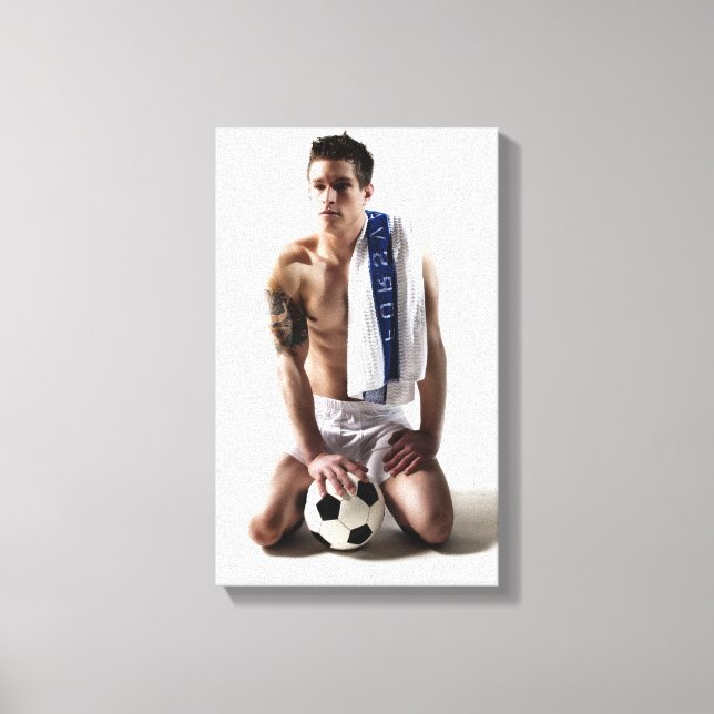 41873a Fotboll Jock Canvastryck (Framsida)
