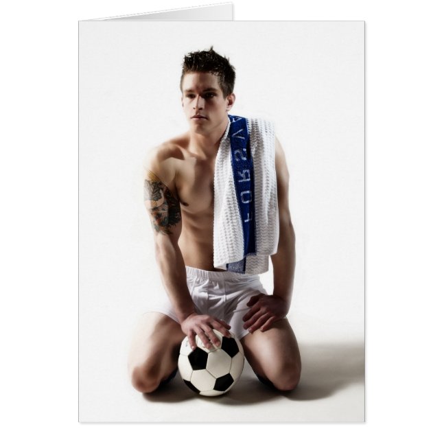 41873a Fotboll Jock Hälsningskort (Framsidan)