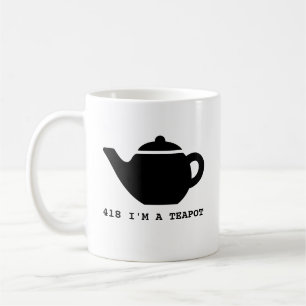 418 Jag är Tea Pot Mugg