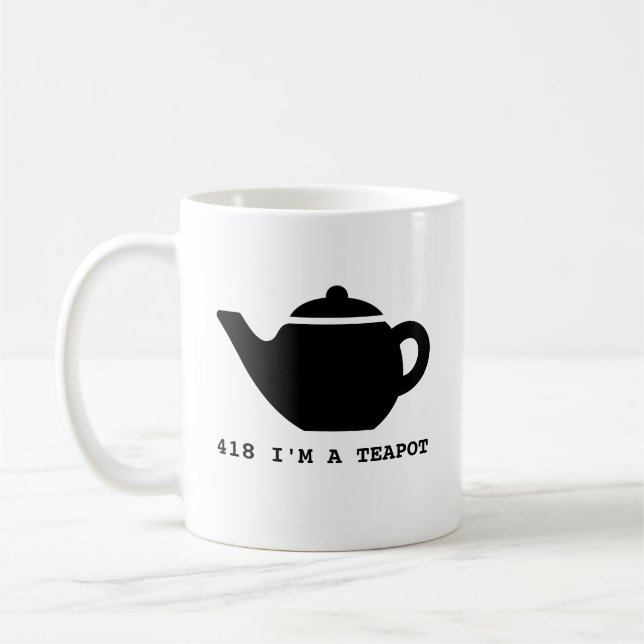 418 Jag är Tea Pot Mugg (Vänster)