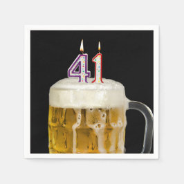 41:a födelsedag Svart Pappersservett