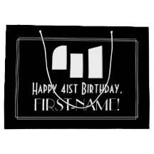 41:a födelsedagen ~ Art Deco Inspired Titta "41" +