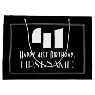 41:a födelsedagen ~ Art Deco Inspired Titta "41" +